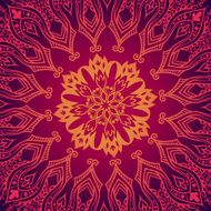 Purple abstract pattern with lace floral ornament