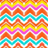 Multicolor hand drawn pattern zigzag