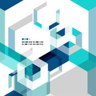 Blue mosaic background N6