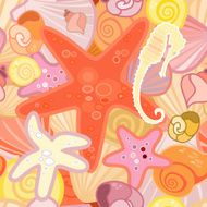 Starfish background in crustacean