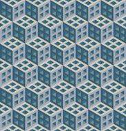 Abstract Seamless Cube Pattern