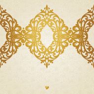 Vector ornate border in Victorian style N5