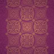 Vintage seamless border in Eastern style N9