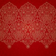 Vintage seamless border in Eastern style N11
