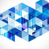 Modern blue geometrical abstract template for business or tech N2