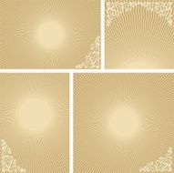 Design elements - rays and scrolls
