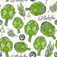 Vector artichoke pattern