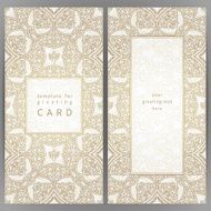 Vintage ornate cards in oriental style N23