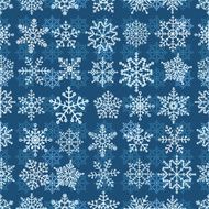 Snowflake seamless pattern