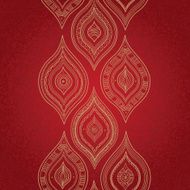 Vintage seamless border in Eastern style N12