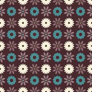 Seamless pattern with silhouettes flowers N2