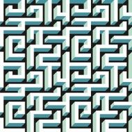 3D Maze Seamless Pattern