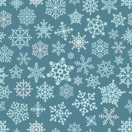 Snowflake seamless pattern Design template