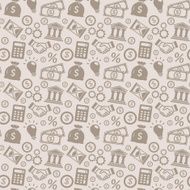 Business seamless pattern Vector background