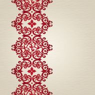 Vector seamless border in Victorian style N21