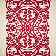 Vector seamless border in Victorian style N22