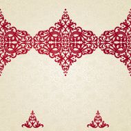 Vector ornate border in Victorian style N6