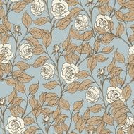 Floral background seamless vintage pattern