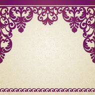 Vintage seamless border in Eastern style N14