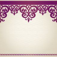 Vintage seamless border in Eastern style N15