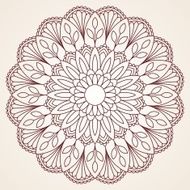 Ornamental round lace pattern N17