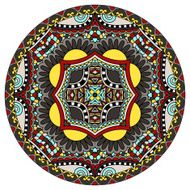 decorative design of circle dish template round geometric patte N2