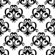 Floral seamless pattern with arabwsque elements