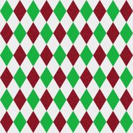 Seamless red and green diamond glitter pattern