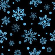 black pattern from snowflake