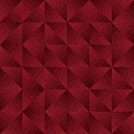 Seamless geometric triangle design on red glitter