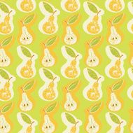 Seamless pear pattern