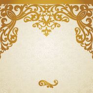 Vector ornate border in Victorian style N7