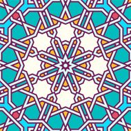 Intricate moorish eastern pattern N3