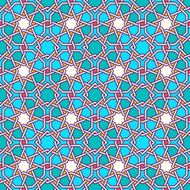 Intricate moorish eastern pattern N4