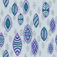 Hand drawn seamless vector abstract ethnic pattern N2
