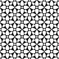 Seamless pattern with silhouettes lotus flowers N3