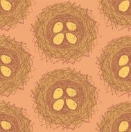 Sketch nest in vintage style