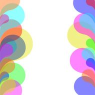 Abstract colorful background with bubbles Vector