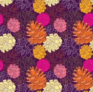 Seamless vector pattern with cones