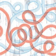 Rope seamless texture Sailor themed abstract background Vector