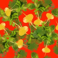 Watercolor fruits texture pattern N3