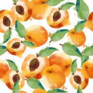 Watercolor fruits texture pattern N5
