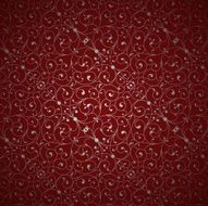 Red damask pattern N2
