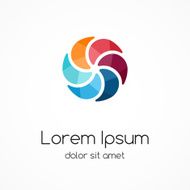 Color logo template Design element sign symbol