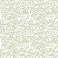 Abstract floral seamless pattern with waves