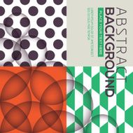 polka dot and retro geometric seamless pattern background