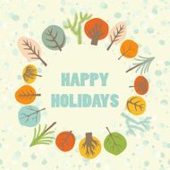 Happy holidays greeting card N3