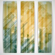 Abstract Yellow Rectangle Shapes Banner