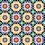 Seamless mosaic tile pattern