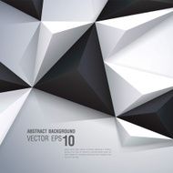 Polygonal design on abstract background